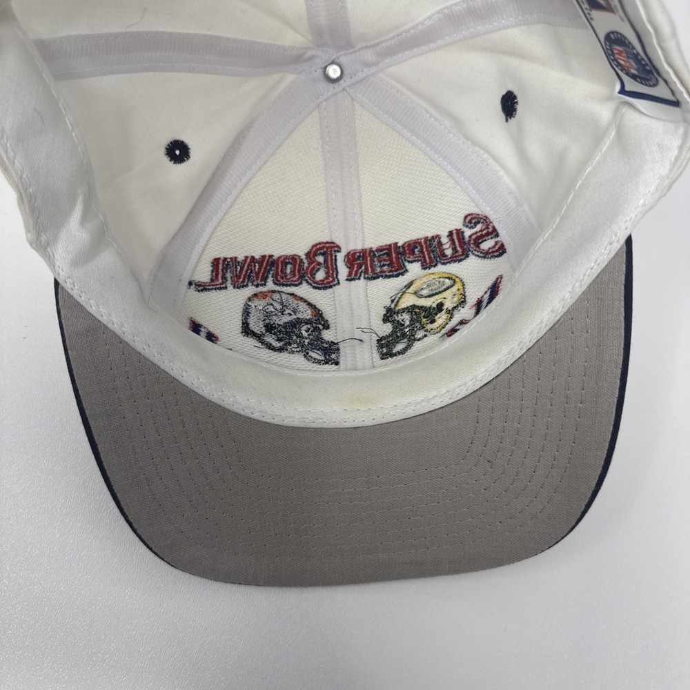 Vintage Super Bowl XXXII 1998 Broncos vs Packers Logo7 Snapback‎ Hat Cap - Picture 11 of 14